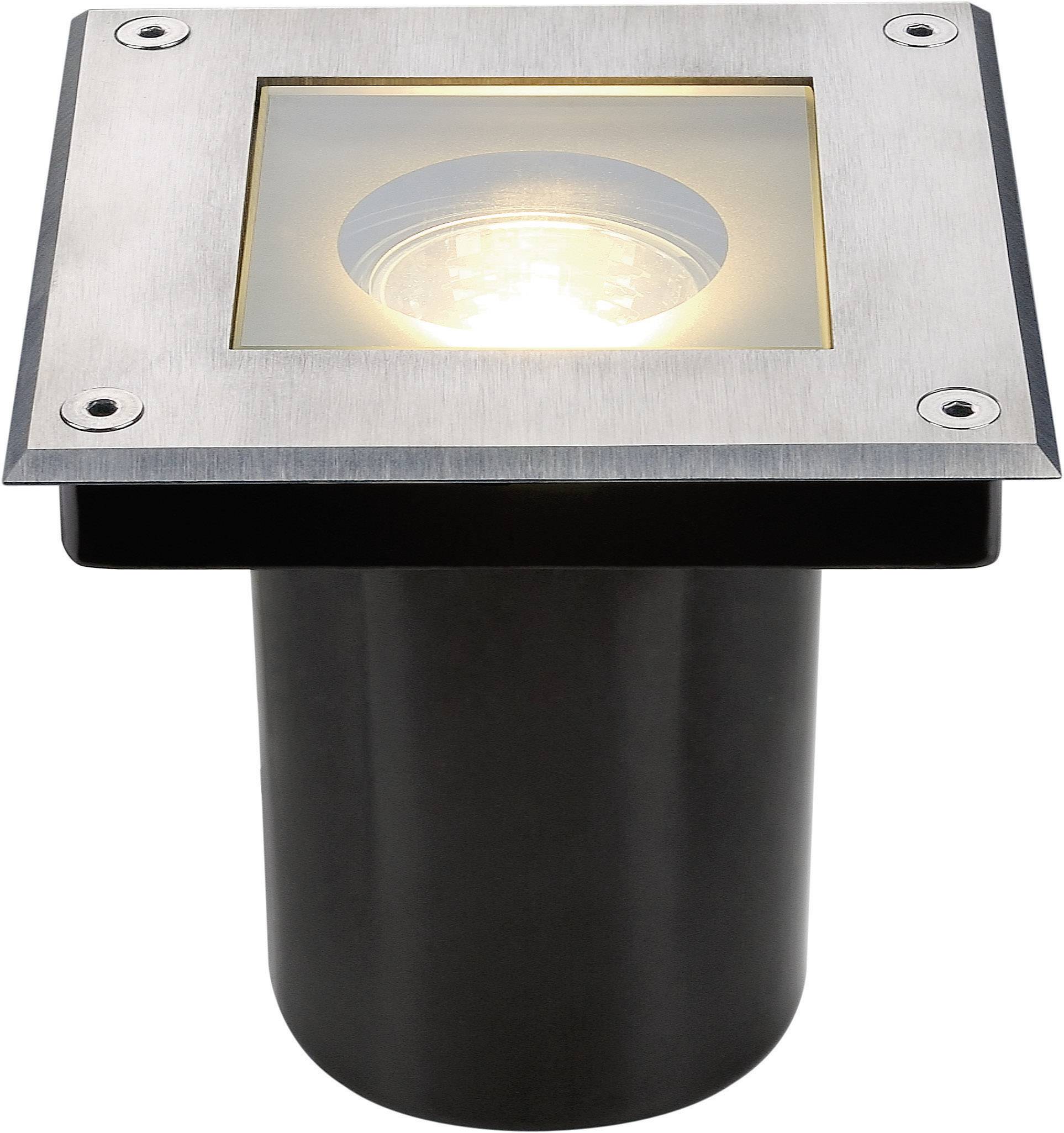 SLV Dasar 70 229374 Lámparas de encastre para suelo GU10 Halógeno 35 W Acero inoxidable-0