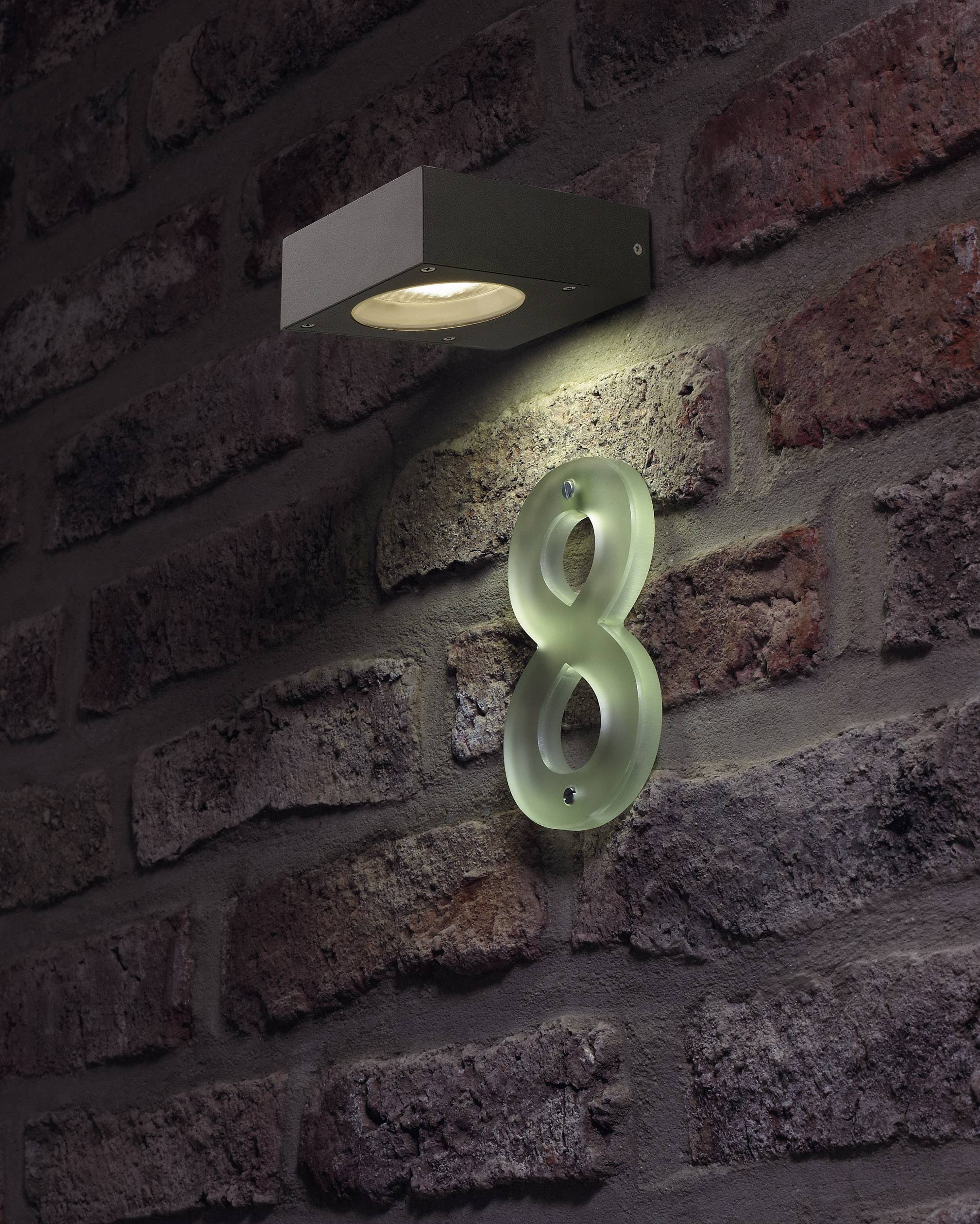 SLV Quadrasyl WL15 232285 Apliques de pared para exteriores Bombilla de bajo consumo, LED GX53 9 W Antracita-0