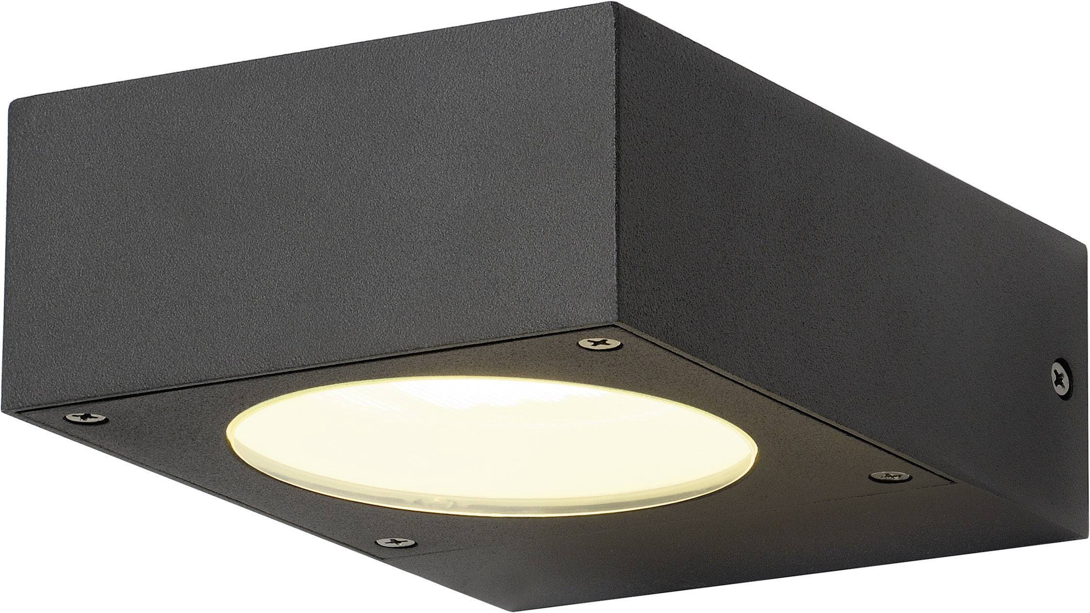 SLV Quadrasyl WL15 232285 Apliques de pared para exteriores Bombilla de bajo consumo, LED GX53 9 W Antracita-2