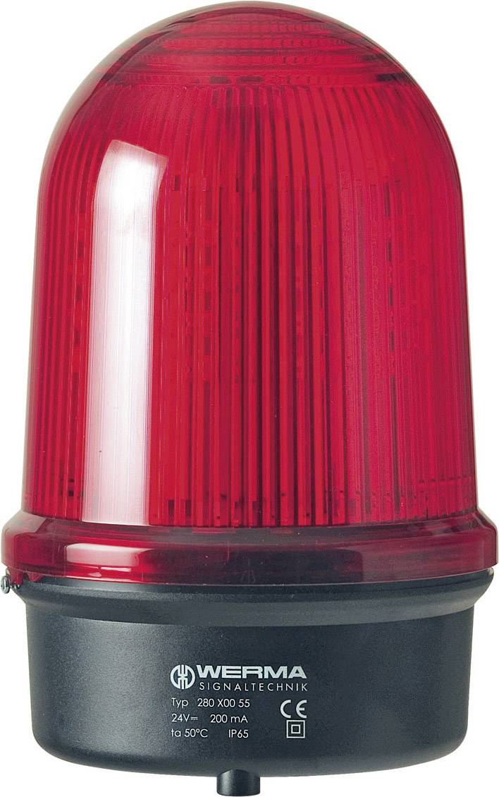Werma Signaltechnik Luz de señalización LED 280.150.60 280.150.60 Rojo Luz de destello 230 V/AC-0
