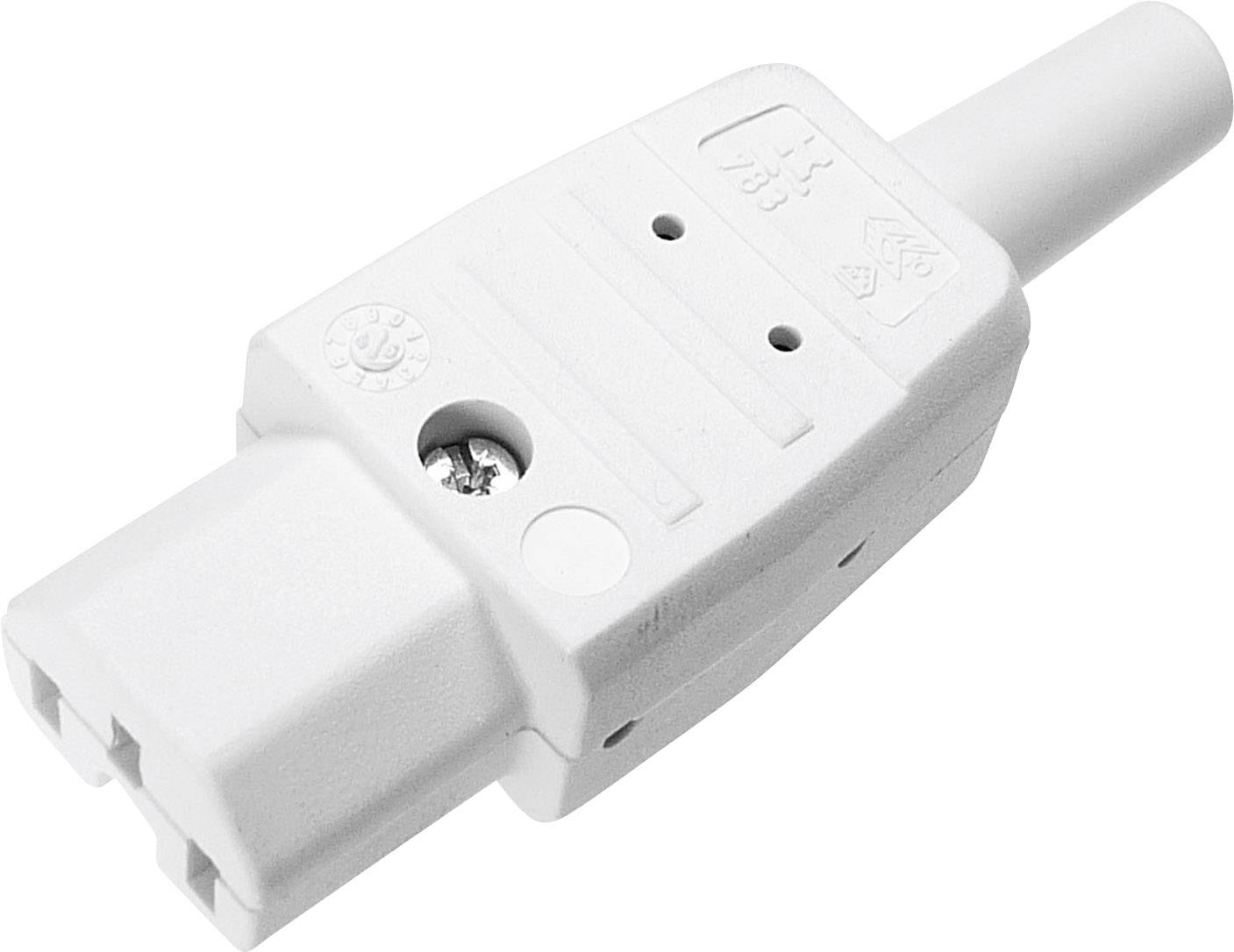 Martin Kaiser 783/ws Conector para aparatos calientes 783 Conector hembra, recto Número total de polos: 2 + PE 10 A Blanco 1 UD(S).