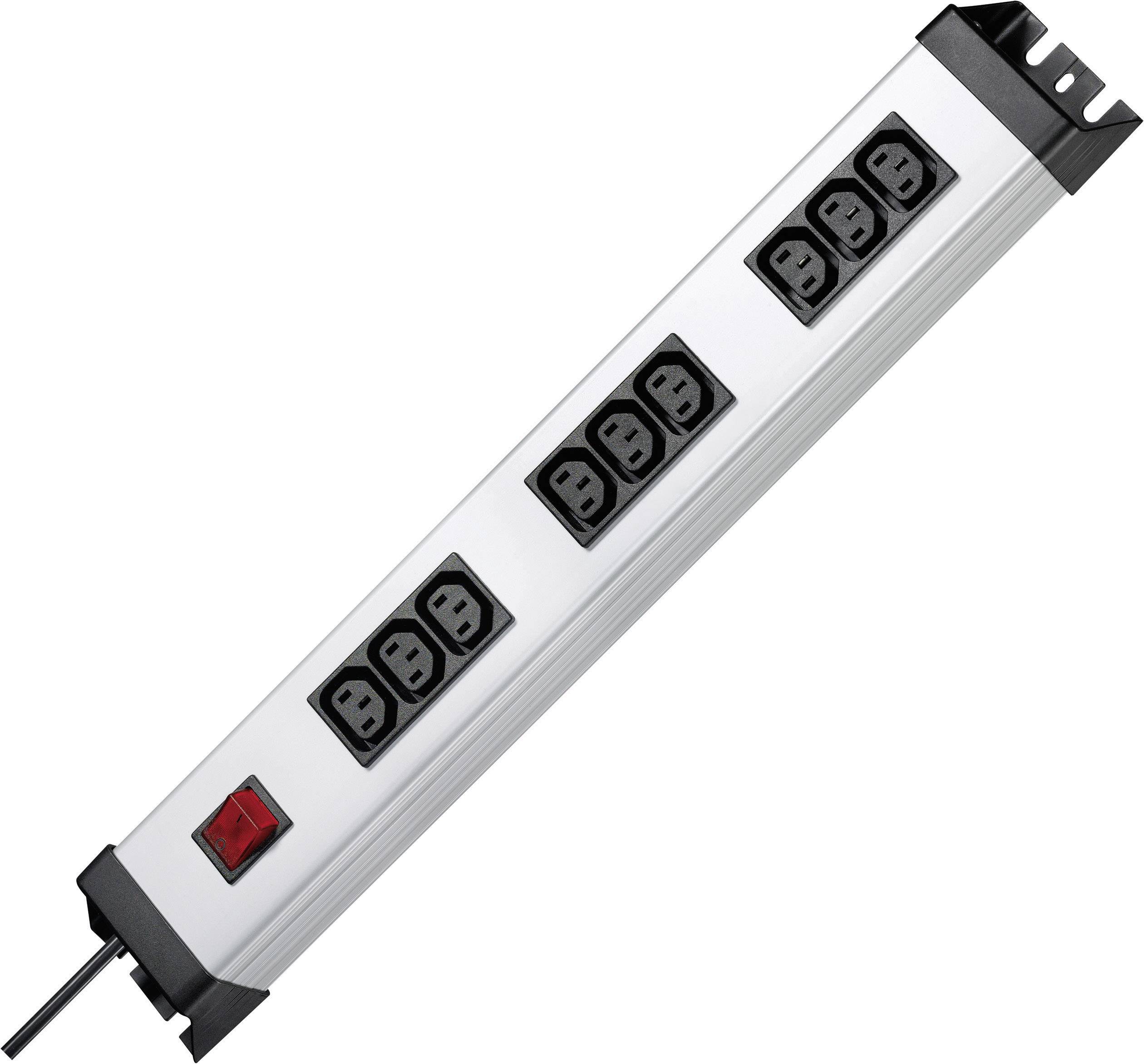Kopp 227420010 Regleta de enchufes con interruptor 9 veces Plata, Schwarz Contacto de puesta a tierra 1 ST