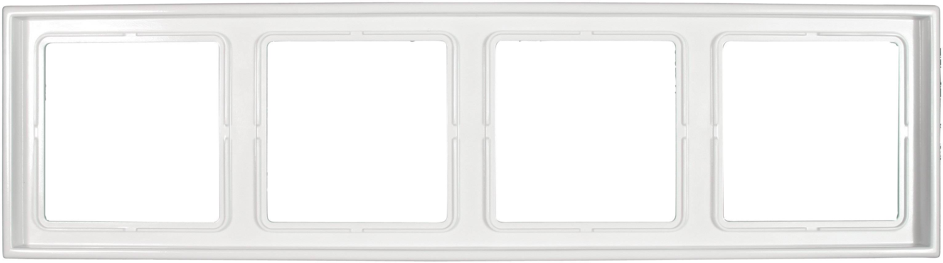 Jung 4 veces Bastidor LS 990 Blanco alpino LS 984 WW