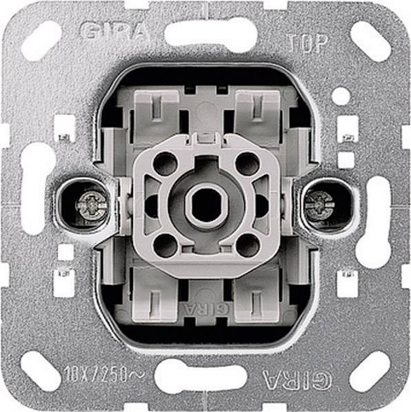 GIRA Programa de conmutación Inserto Interruptor en cruz Standard 55, E2, Event Klar, Event, Event Opak, Esprit, ClassiX, System 55 010700 1 UD(S).