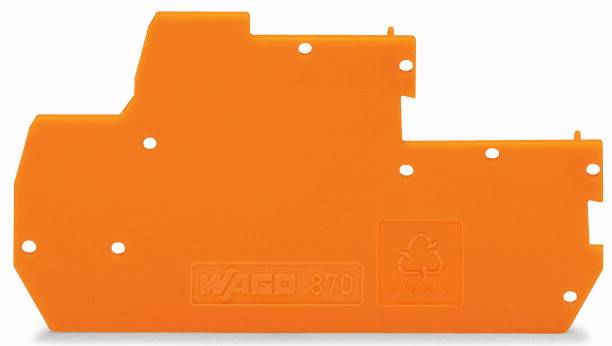 WAGO 870-119 Placa final y de separación Naranja 100 UD(S).