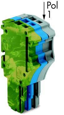 WAGO 2020-103/000-039 Regleta de terminales crimp Verde, Amarillo, Blau, Gris 50 UD(S).