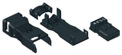 WAGO 890-114 Clavija de conexión de red WINSTA MINI Conector, recto Número total de polos: 4 16 A Schwarz 50 UD(S).-0