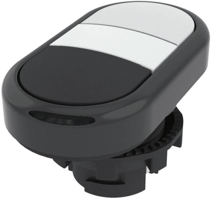 Pizzato Elettrica E21PDRL10221 E21PDRL10221 Pulsador doble Actuador plano Aplanado Blanco, Schwarz 1 UD(S). Single