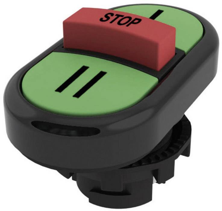 Pizzato Elettrica E21PTRS1AAAY E21PTRS1AAAY Pulsador triple Con botón 3 teclas Verde, Rot, Verde 1 UD(S).-0