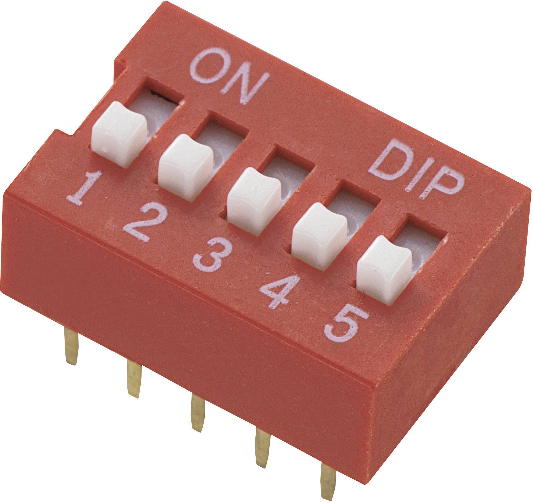 TRU COMPONENTS 709451 DS-05 Interruptor DIP Número de polos 5 Estándar 1 UD(S).