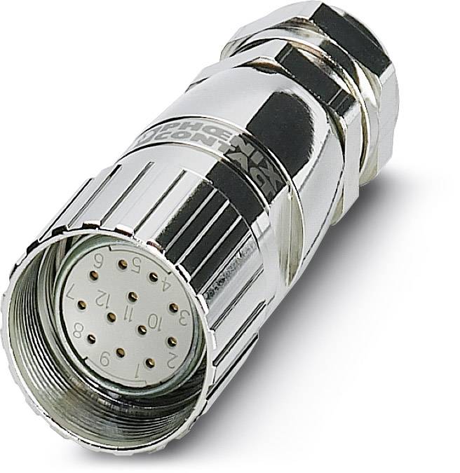 Phoenix Contact 1000041 Conector de sensor/actuador, sin montar M23 Conector hembra, recto Número de polos: 12 1 UD(S).