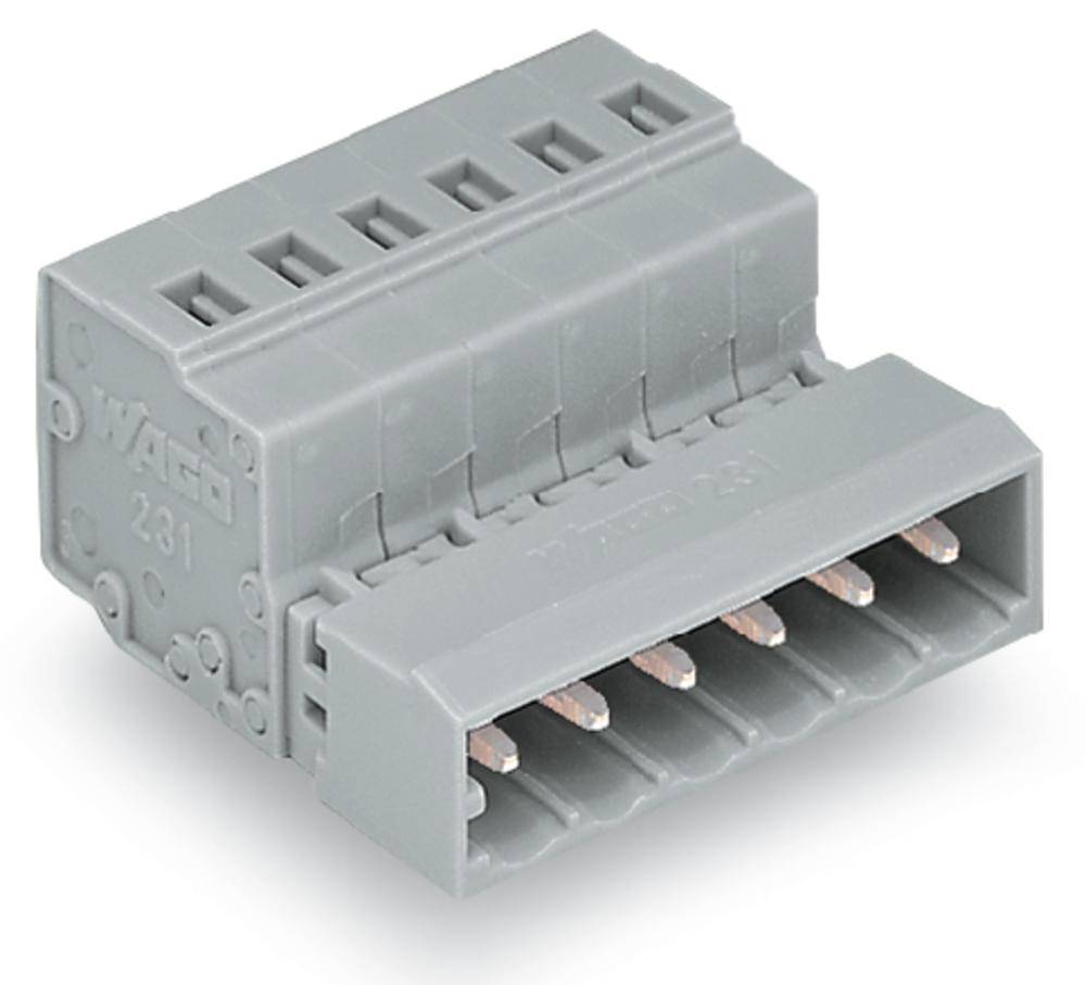 WAGO Regleta de conectores macho (estándar) 300 Número total de polos 10 Dimensión modular: 5 mm 231-610 50 UD(S).