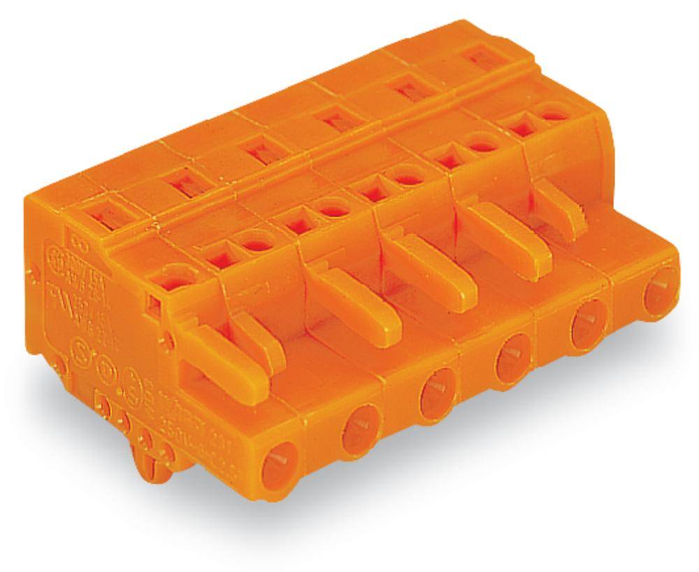 WAGO Cable de caja de enchufe 231 Número total de polos 8 Dimensión modular: 7.62 mm 231-708/008-000 25 UD(S).-0