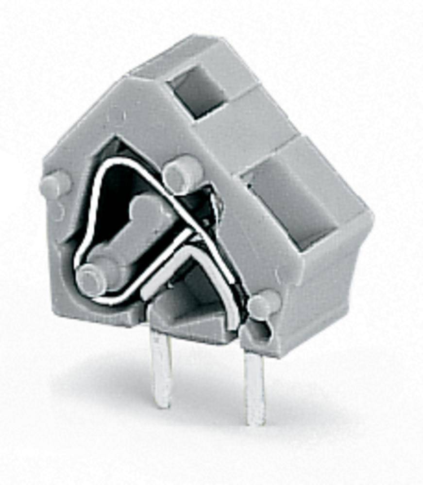 WAGO 236-201 Bloque terminal elástico de compresión 2.50 mm² Número de polos 1 Gris 400 UD(S).