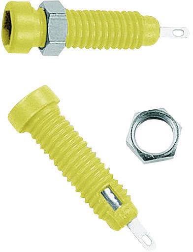 Stäubli LB2-IF Casquillo de laboratorio Conector hembra, instalación vertical Ø del pasador: 2 mm Amarillo 1 UD(S). Piece