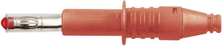 Stäubli X-GL-438 Enchufe laminado Conector, recto Ø del pasador: 4 mm Rot 1 ST Piece