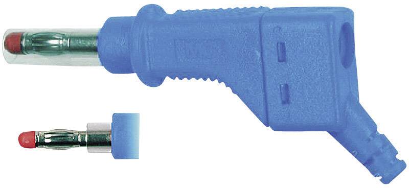 Stäubli XZGL-425 Enchufe laminado Conector, recto Ø del pasador: 4 mm Blau 1 ST Piece-0