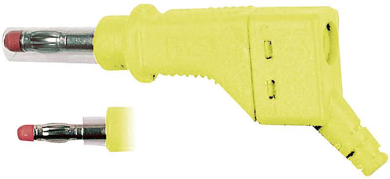 Stäubli XZGL-425 Enchufe laminado Conector, recto Ø del pasador: 4 mm Amarillo 1 UD(S). Piece