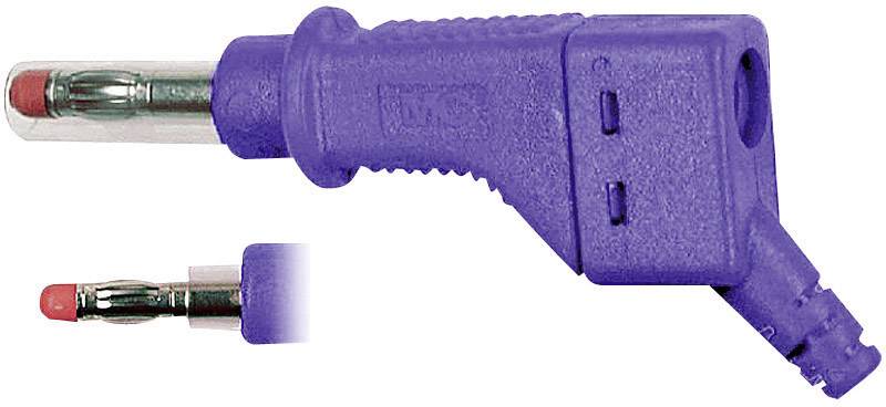 Stäubli XZGL-425 Enchufe laminado Conector, recto Ø del pasador: 4 mm Violeta 1 ST Piece-0