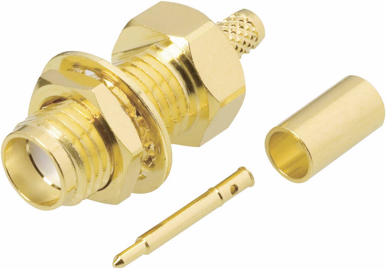TRU COMPONENTS 1579303 Clavija de conexión SMA-Reverse Conector hembra, instalación vertical 1 UD(S).