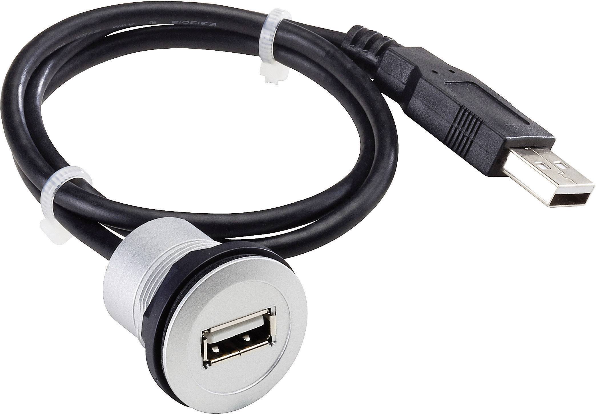 Toma USB integrada 2.0 tipo A Conector hembra, encastrable RRJ_USB_609 RRJ_USB_609 Schlegel Contenido: 1 UD(S).