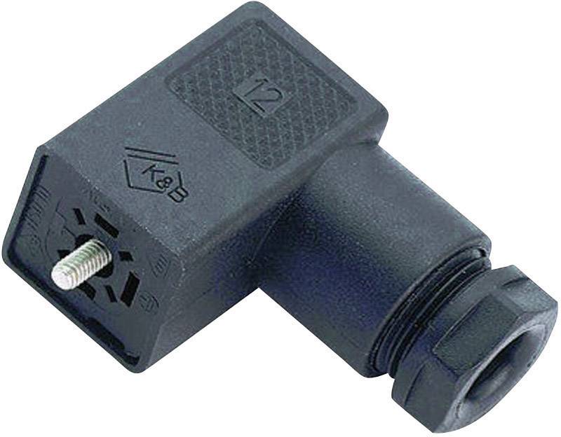 Conector válvula solenoide tipo C serie 230 Schwarz Binder Polo:2+PE 43-1900-004-03 Binder Contenido: 1 ST