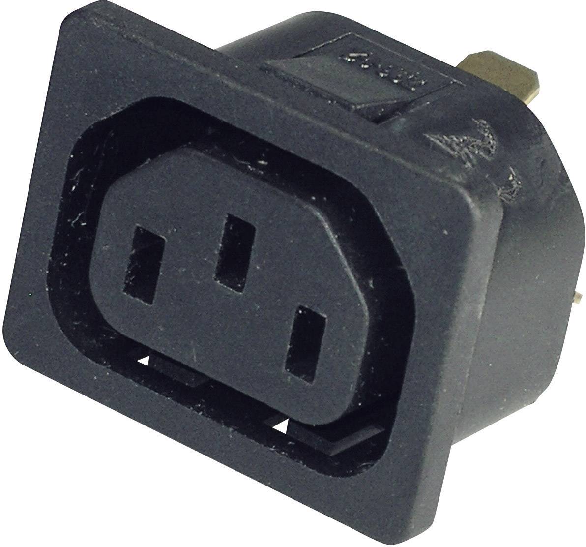 Martin Kaiser 796/10/63/sw/C Clavija de conexión para dispositivos fríos 796 Conector hembra, instalación vertical Número total de polos: 2 + PE 10 A Schwarz 1 UD(S).
