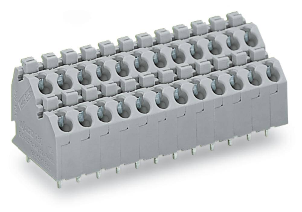 WAGO 250-708 Borne doble piso 1.00 mm² Número de polos 16 Gris 72 UD(S).-0