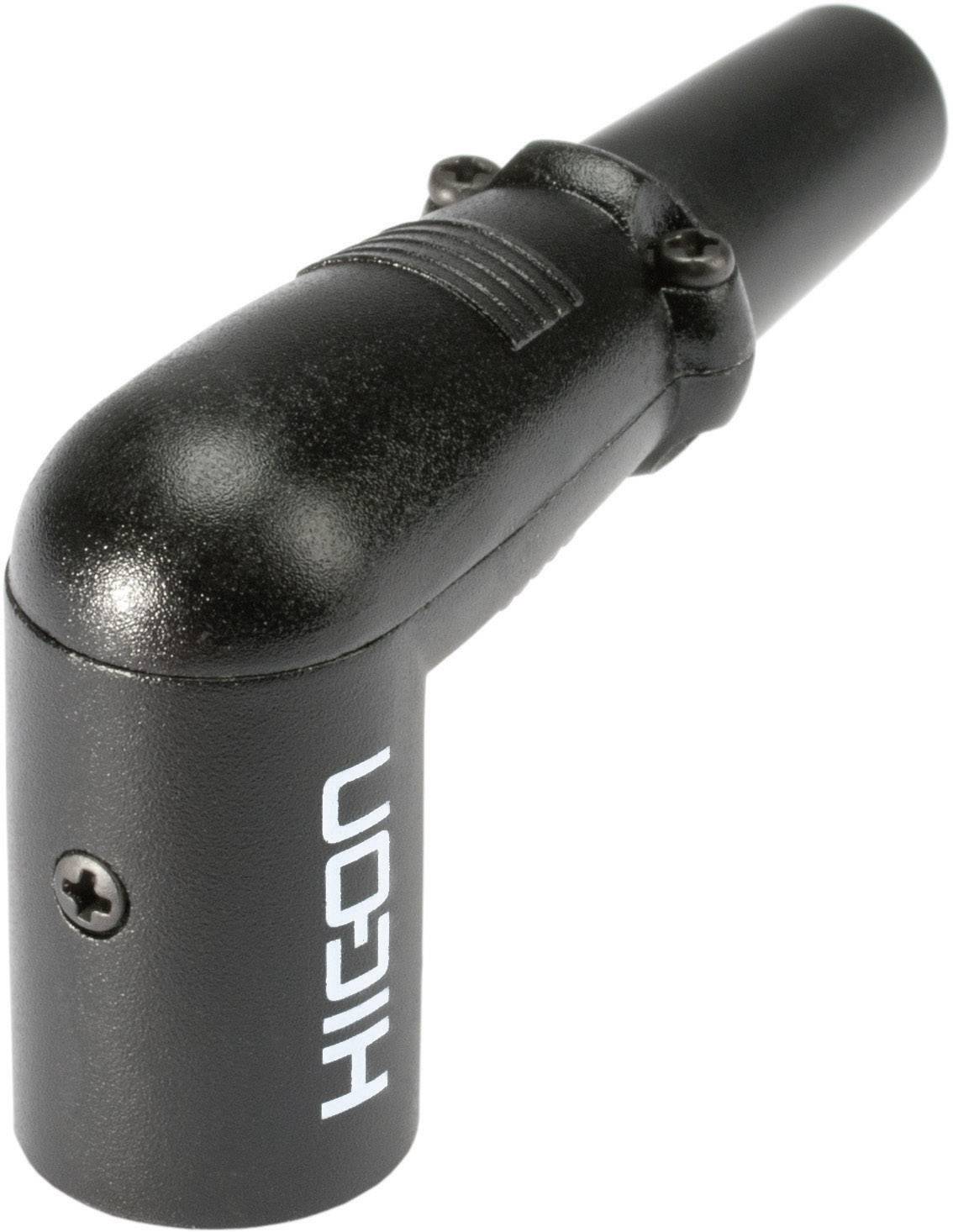 Hicon HI-X3RM-M Clavija de conexión XLR Conector, acodado Número de polos: 3 Schwarz 1 UD(S).