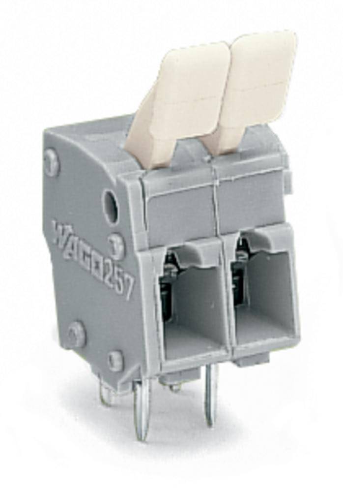 WAGO 257-402/333-000 Bloque terminal elástico de compresión 2.50 mm² Número de polos 2 Gris 400 UD(S).