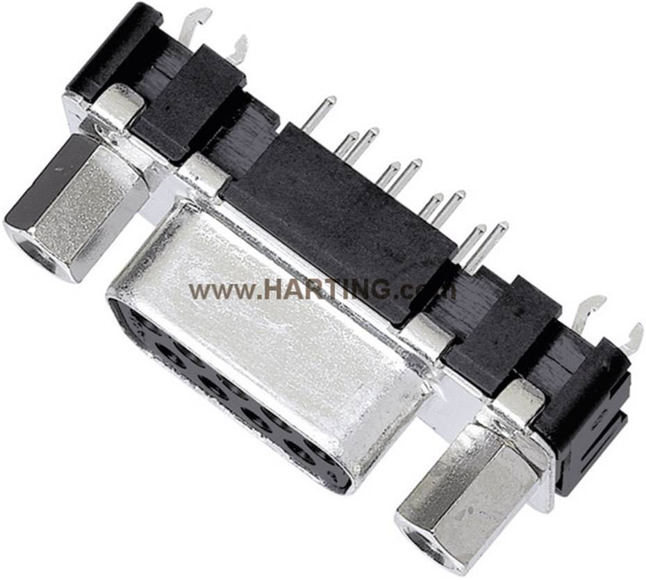 HARTING 09662516512 09662516512 Regleta de conectores hembra D-SUB 180 ° Número de polos: 15 Soldar 1 UD(S).