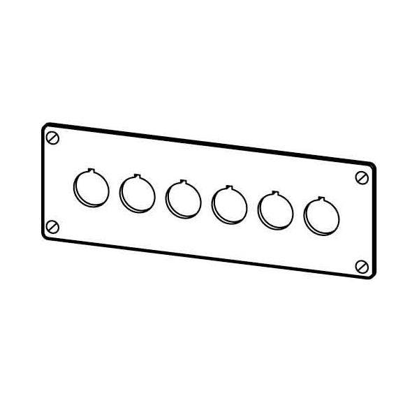 Eaton M22-E6 216547 6 lugares de instalación (Ø x Alt.) 22 mm x 72 mm NOT-AUS (parada de emergencia) Gris 1 UD(S). Piece