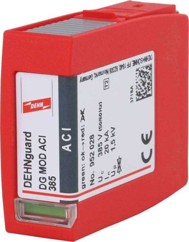 DEHN 952028 DG MOD ACI 385 Módulo de protección contra sobrecorriente 20 kA Piece 1 ST-0