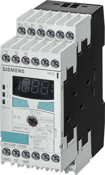 Siemens 3RS1040-1GD50 3RS10401GD50 Relé de vigilancia de temperatura Número de salidas de relé: 3