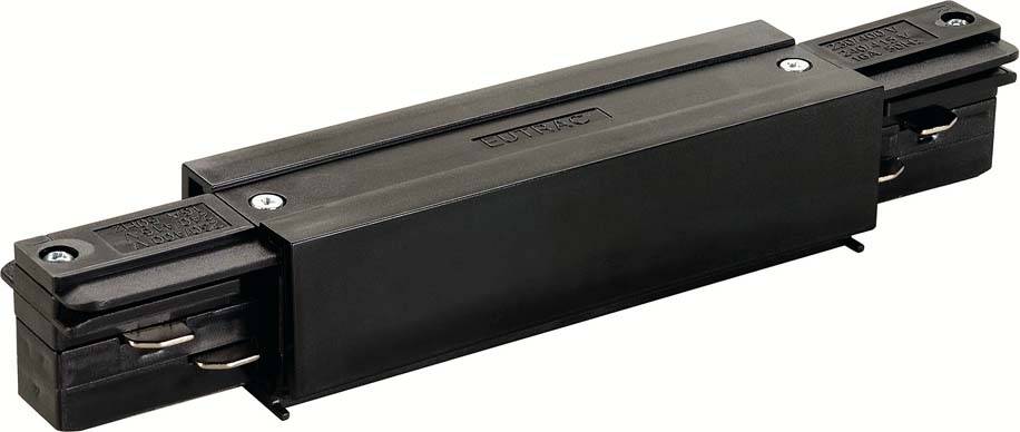 Eutrac 145660 Componente de alto voltaje con sistema de riel Conector longitudinal SLV Schwarz-0