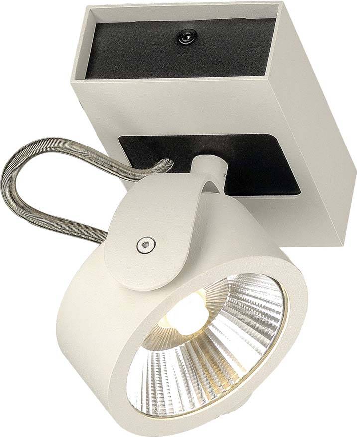 SLV 1000128 Plafón LED LED 17 W Blanco, Schwarz