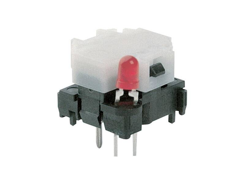 Marquardt 6425.4111 Pulsador 28 V 0.1 A 1 Off/(On) Pulsante Rojo ( x x ) 14.8 x 13.5 x 10.7 mm 1 ST