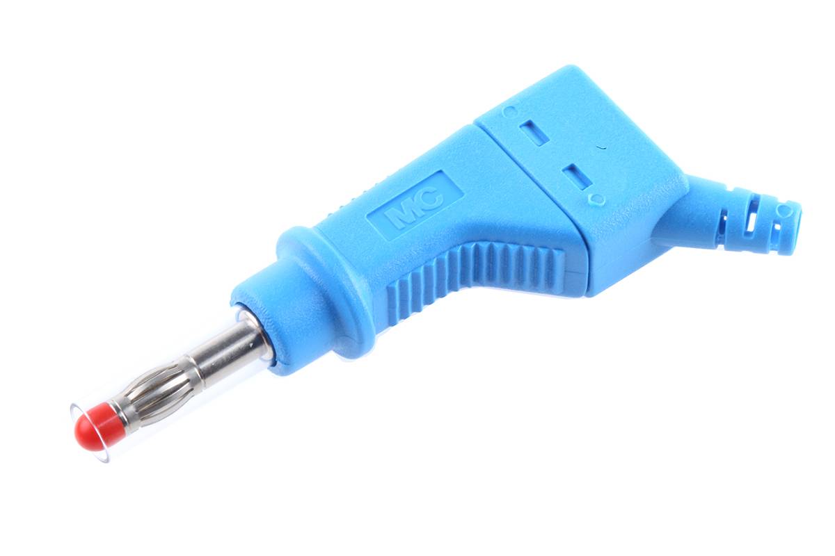 Stäubli XZGL-425 Enchufe laminado Conector, recto Ø del pasador: 4 mm Blau 1 ST Piece-1