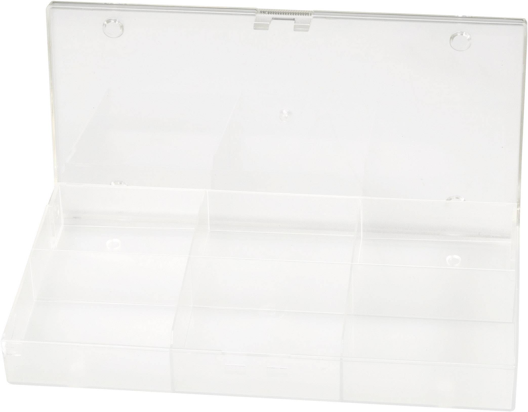 Hüfner Dübel Caja de compartimentos ( x x ) 194 x 101 x 31 mm Número de compartimentos: 6 Subdivisión fija 1 ST