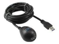 inLine Cable de alimentación USB USB 4.0™ Conector USB-A 3 m Schwarz 35653-4