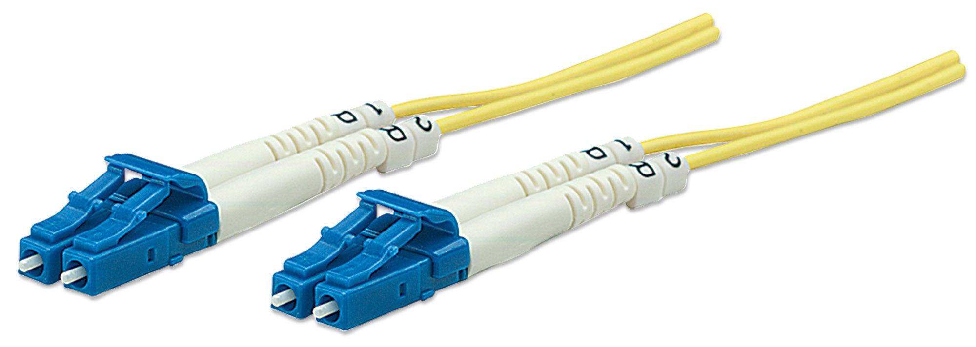 Intellinet 750004 Fibra de vidrio LWL Cable 2.00 m Amarillo [1x Conector LC - 1x Conector LC] 9/125 µ Singlemode OS2-3