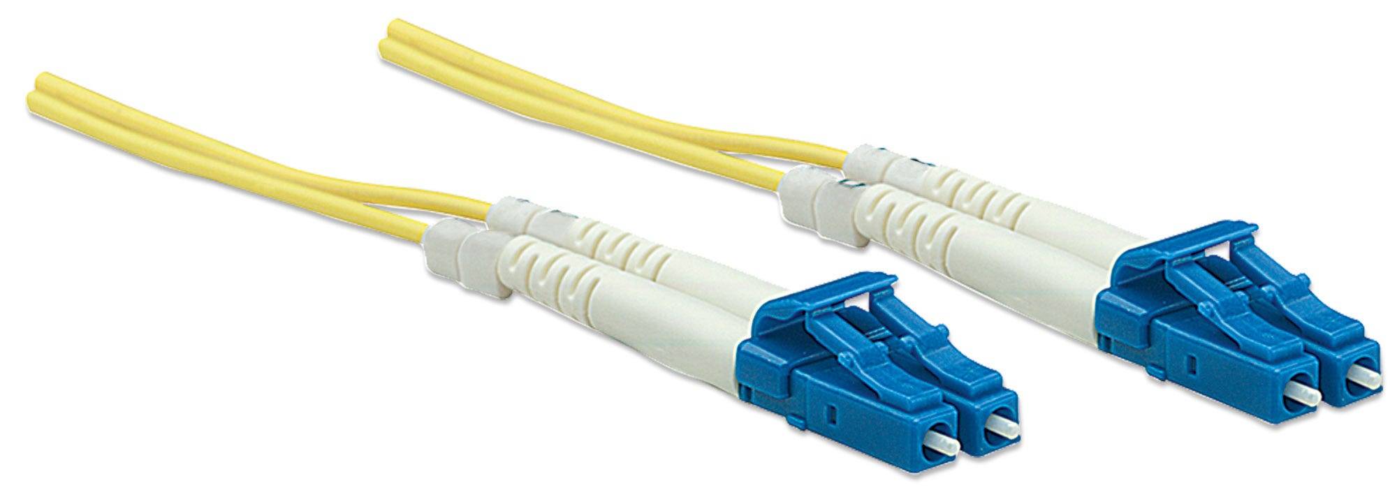 Intellinet 750004 Fibra de vidrio LWL Cable 2.00 m Amarillo [1x Conector LC - 1x Conector LC] 9/125 µ Singlemode OS2-4