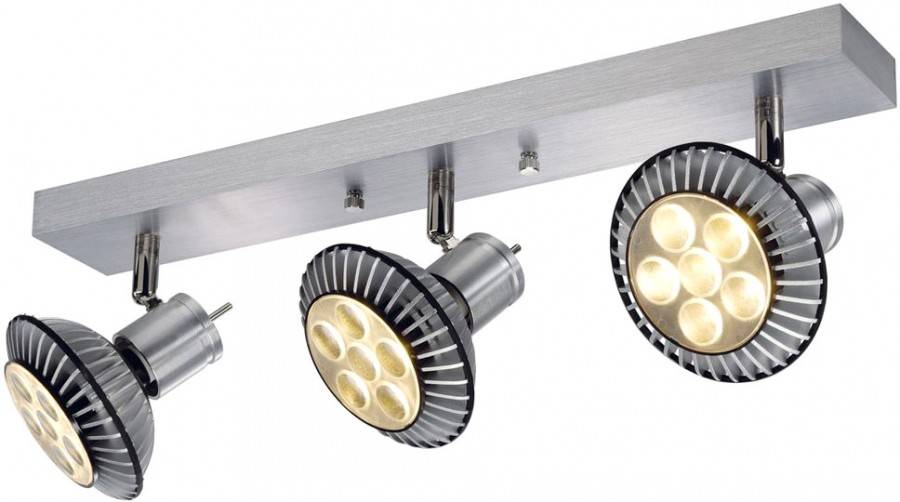 SLV Asto Spot III 147443 Difusor de techo Halógeno GU10 225 W Aluminio (cepillado)-2