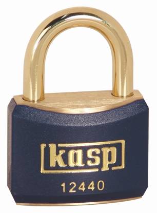 Kasp K12440BLUA1 Candado 40 mm De llave universal Amarillo oro Candado de llave