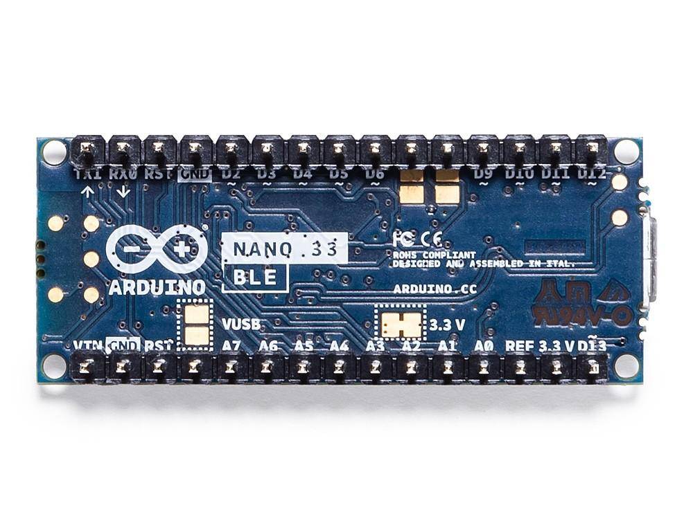 Arduino ABX00034 Placa Nano 33 BLE with headers Nano ARM® Cortex®-M4-2