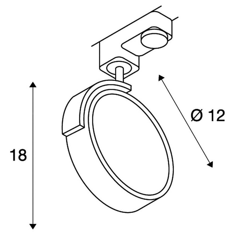 SLV KALU TRACK Luminaria de alto voltaje con sistema de cable GU10 Blanco-1