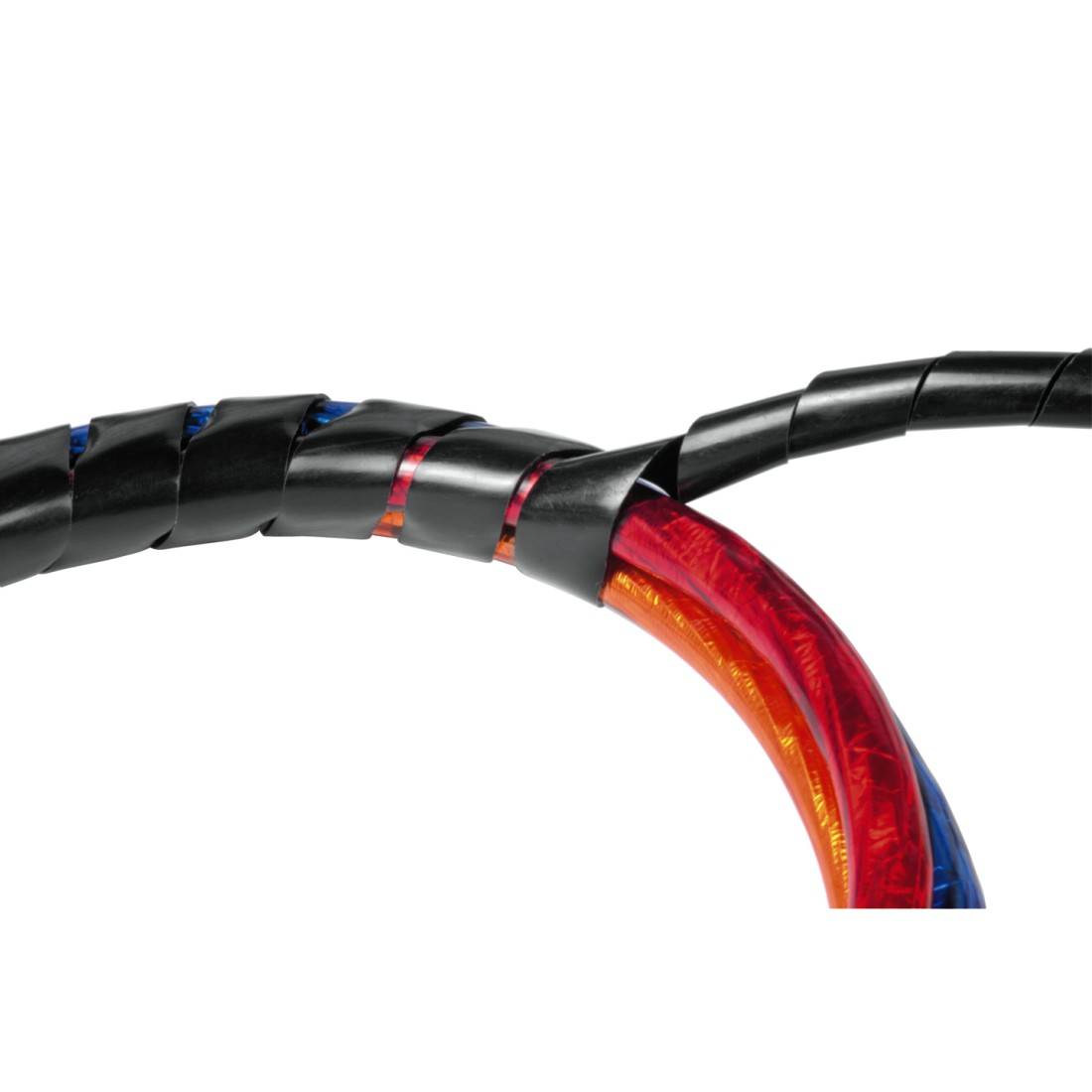 Hama Tubo flexible para manojo de cables Polietileno Schwarz Flexible (Ø x Lon.) 30 mm x 2500 mm 1 UD(S). 00020509-1
