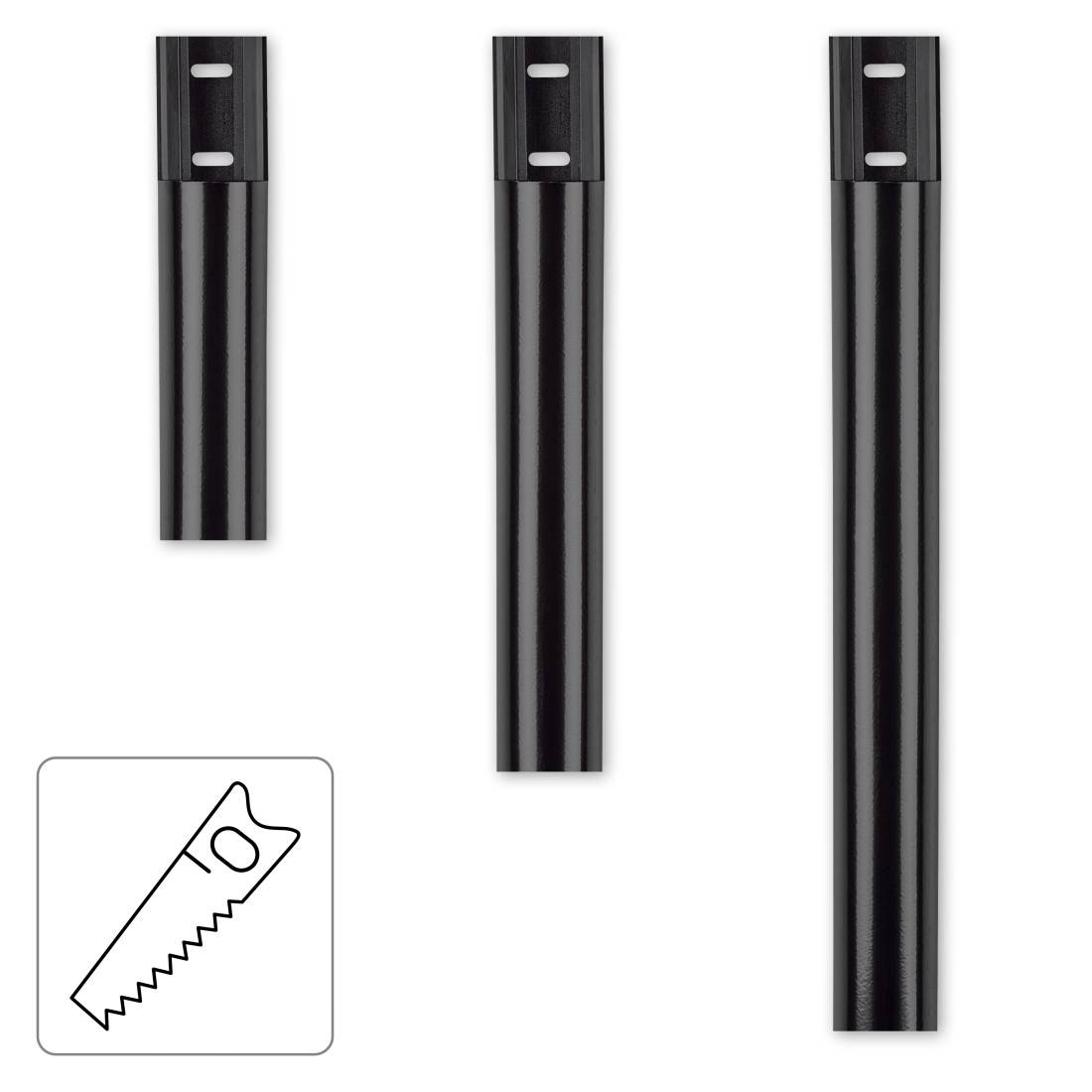 Hama Canal de cable Aluminio Schwarz Rígido (Lon. x Anch. x Alt.) 1100 x 33 x 18 mm 1 UD(S). 00083170-4