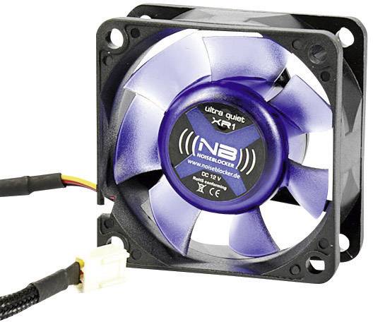 NoiseBlocker BlackSilent XR1 PC fan Schwarz, Azul (transparente) (Anch. x Alt. x Prof.) 60 x 60 x 25 mm
