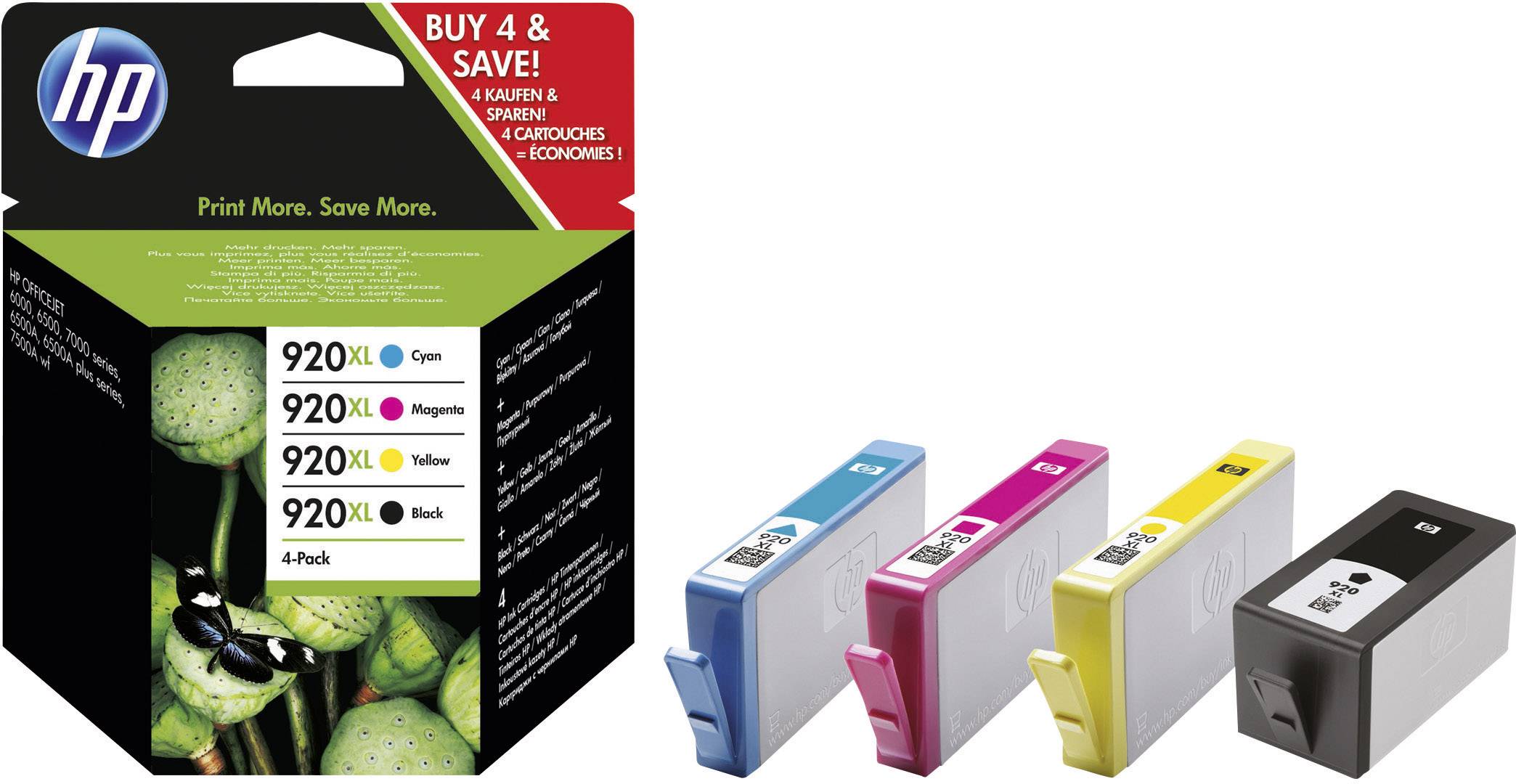 HP 920XL Ink Original Paquete combinado Negro, Cian, Magenta, Amarillo C2N92AE Tinta